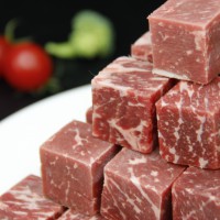 雪花牛肉粒